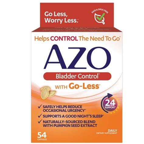 walgreens azo bladder control|AZO® Bladder Control with Go